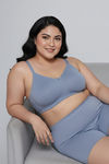 Zivame True Curv Double Layered Non Wired Full Coverage Super Support Bra - Blue Blizzard — thumbnail 5